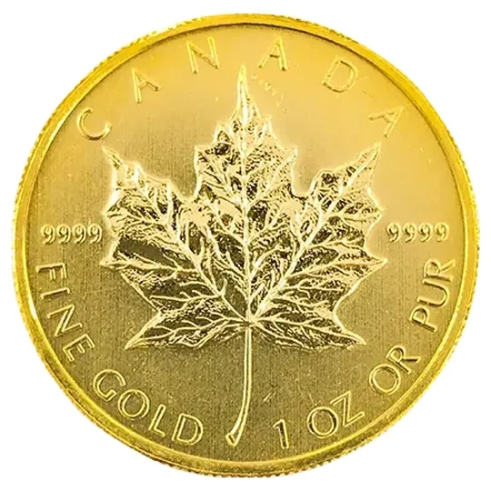 画像1490：メイプルリーフ金貨
